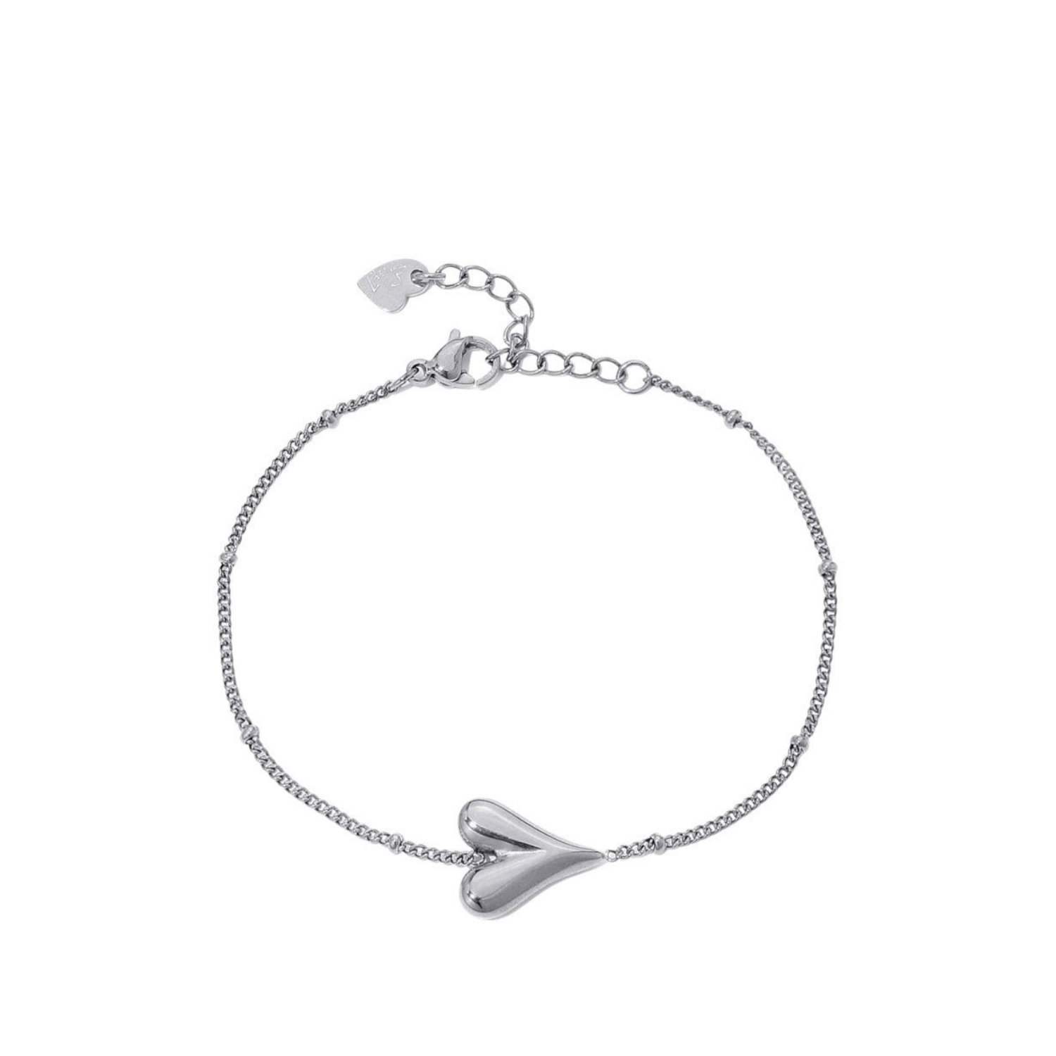 Cute heart bracelet silver