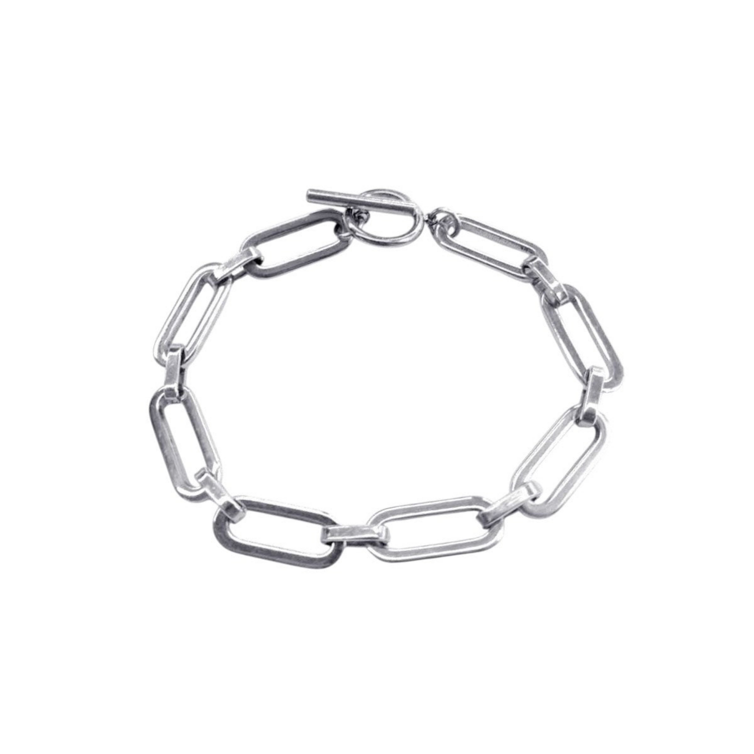 Bold chain bracelet zilver