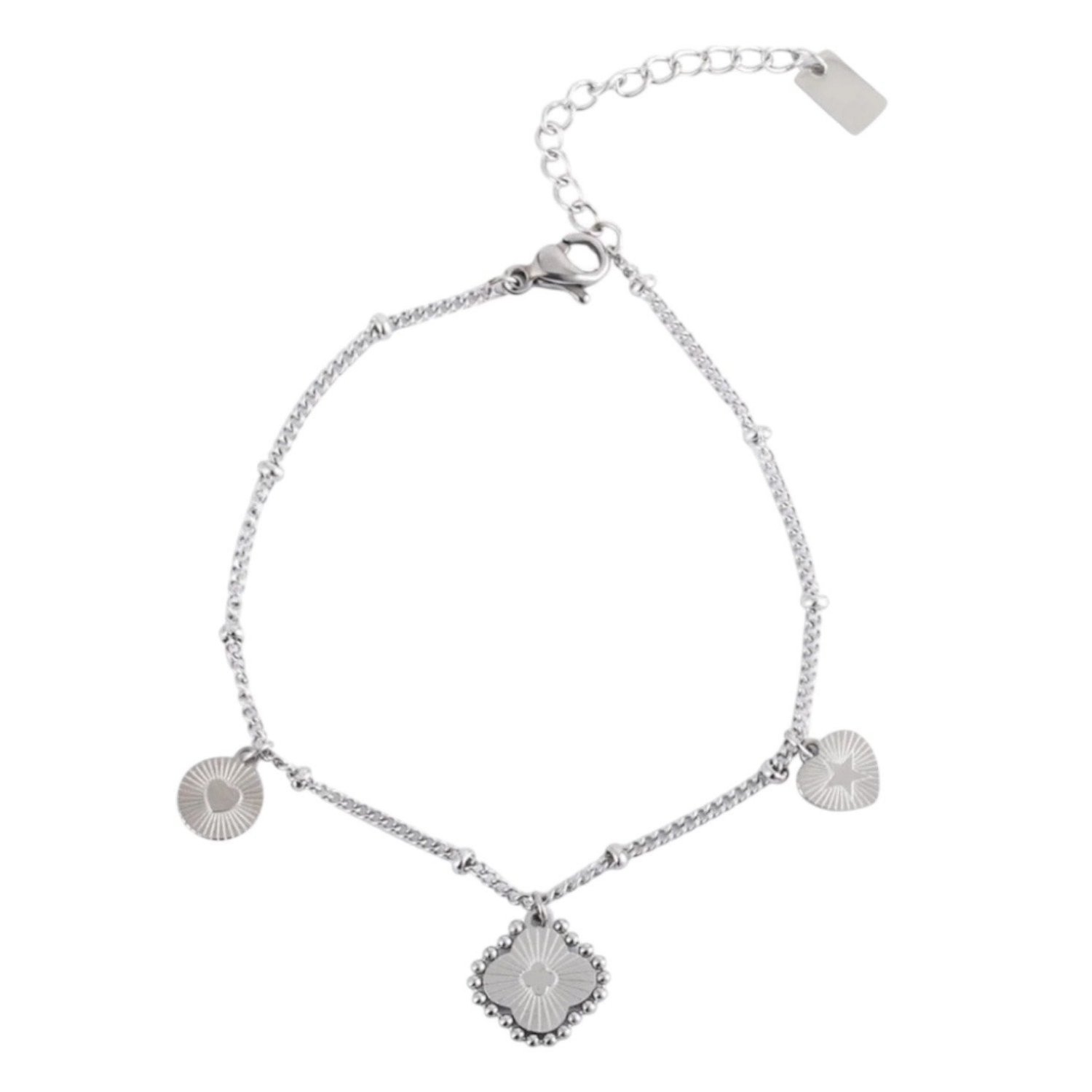 Soft bedel armband zilver