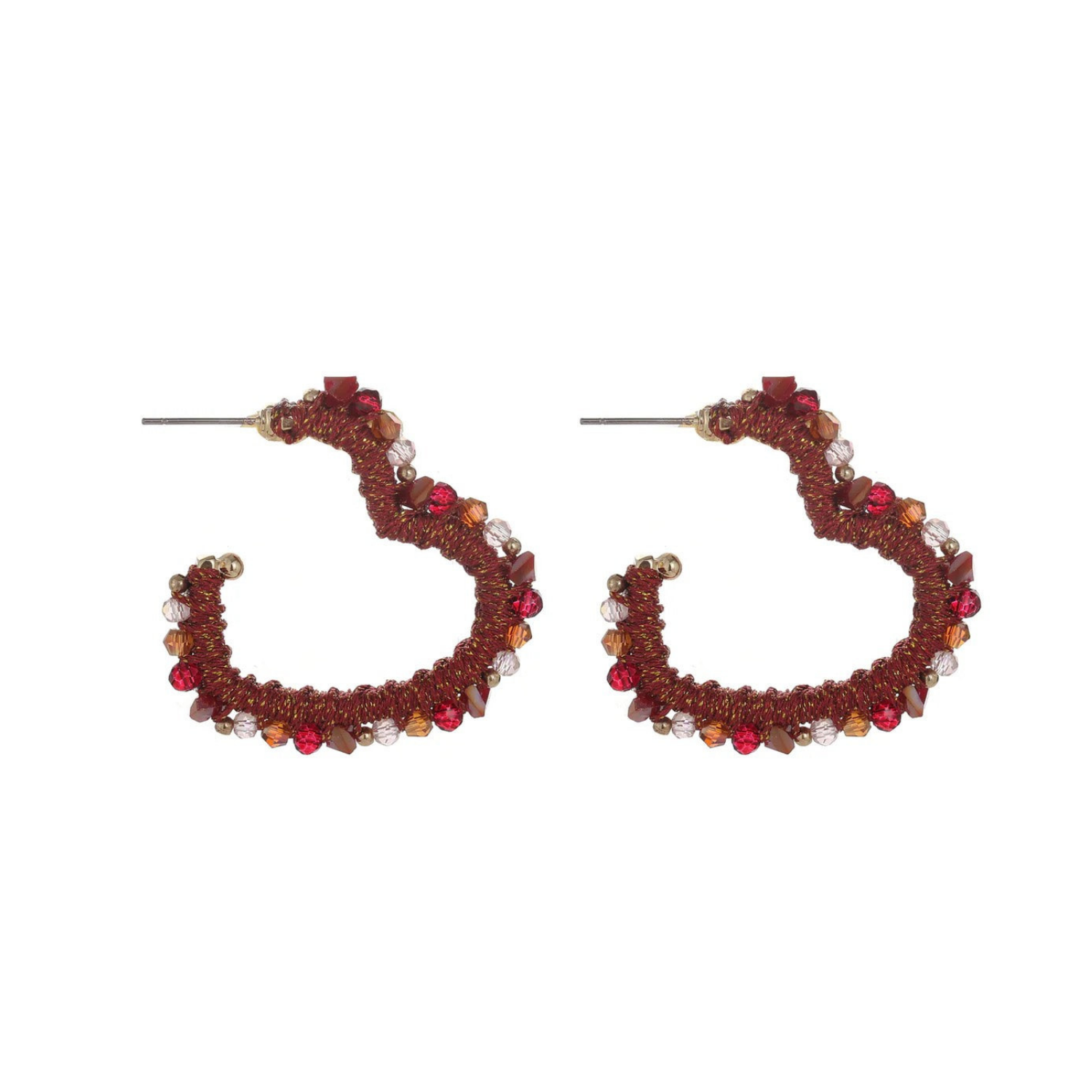 Christmas heart statement earrings