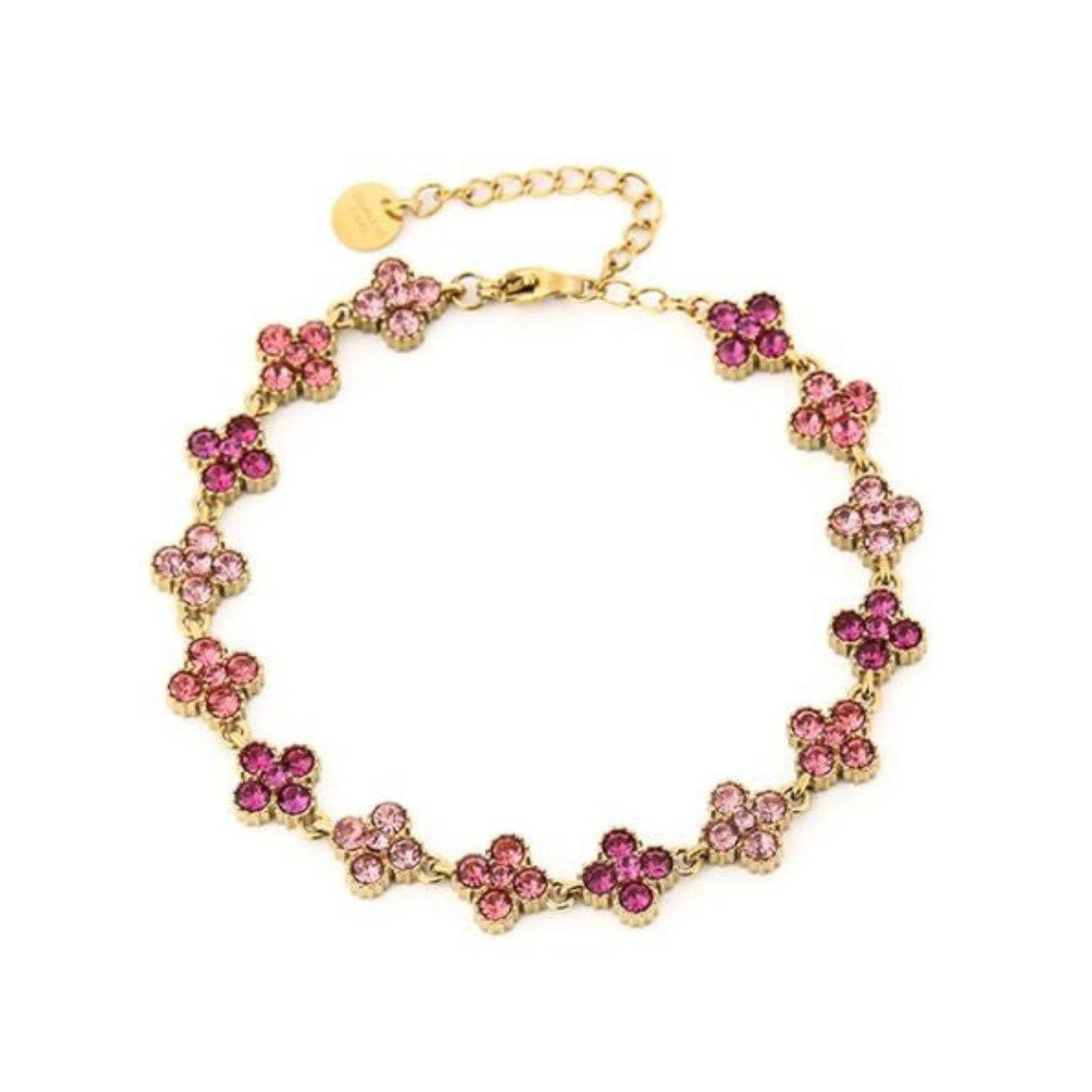 Klaver armband party roze