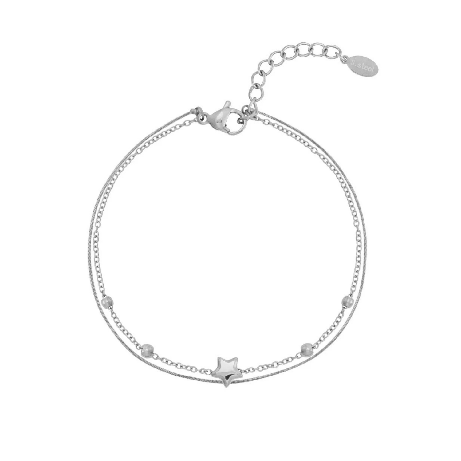 Sterrennacht armband zilver