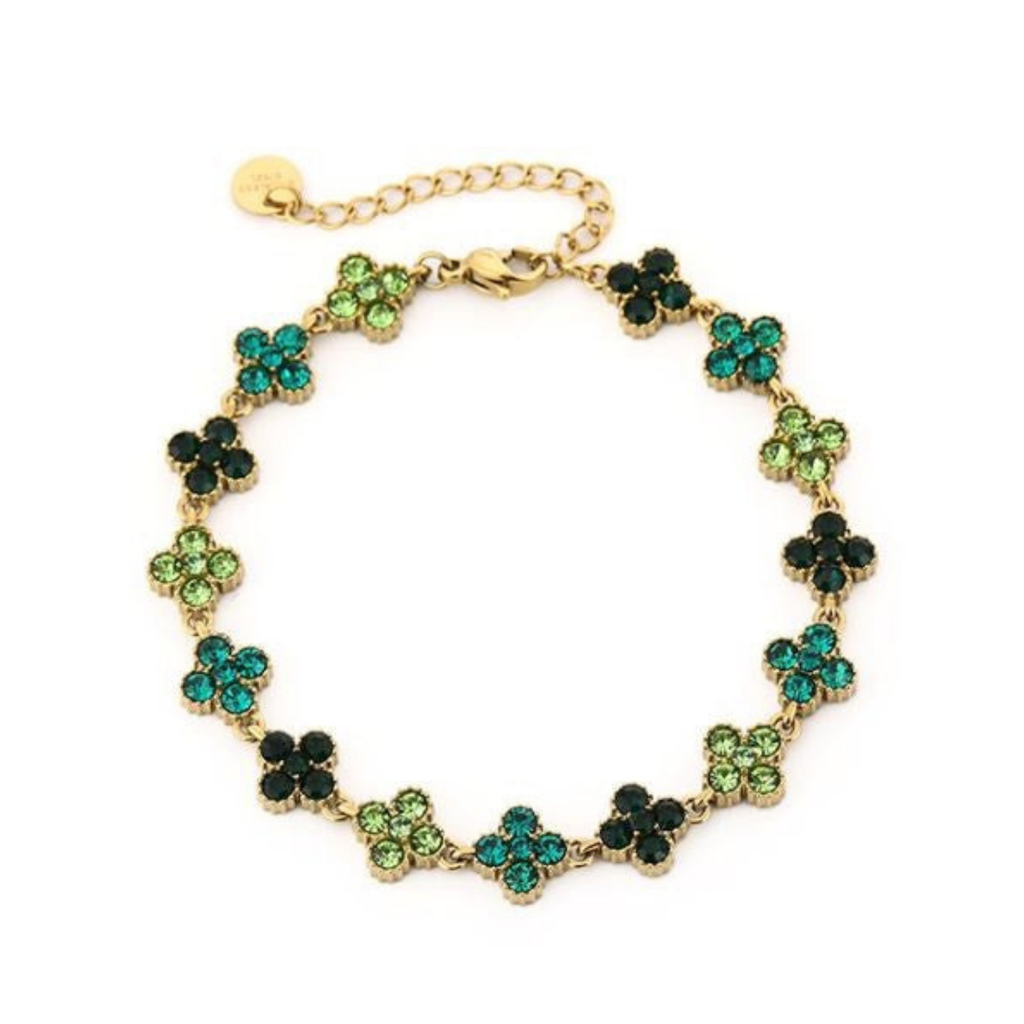 Klaver armband party groen