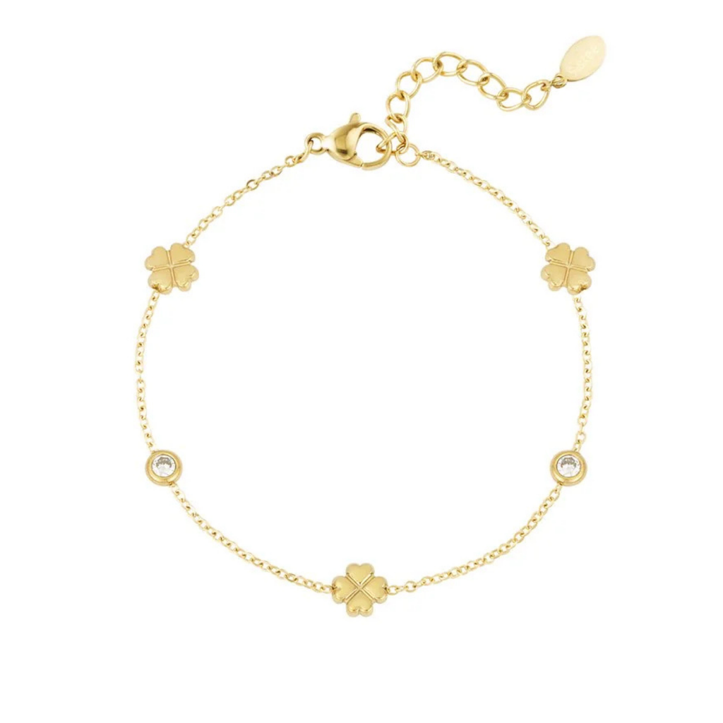 Gleaming luck armband goud