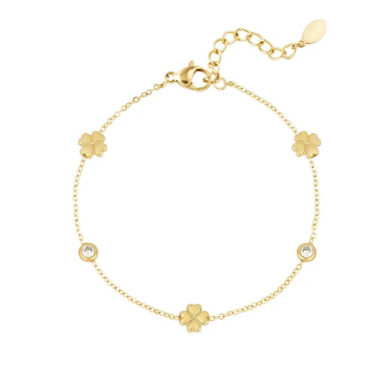 Gleaming luck armband goud