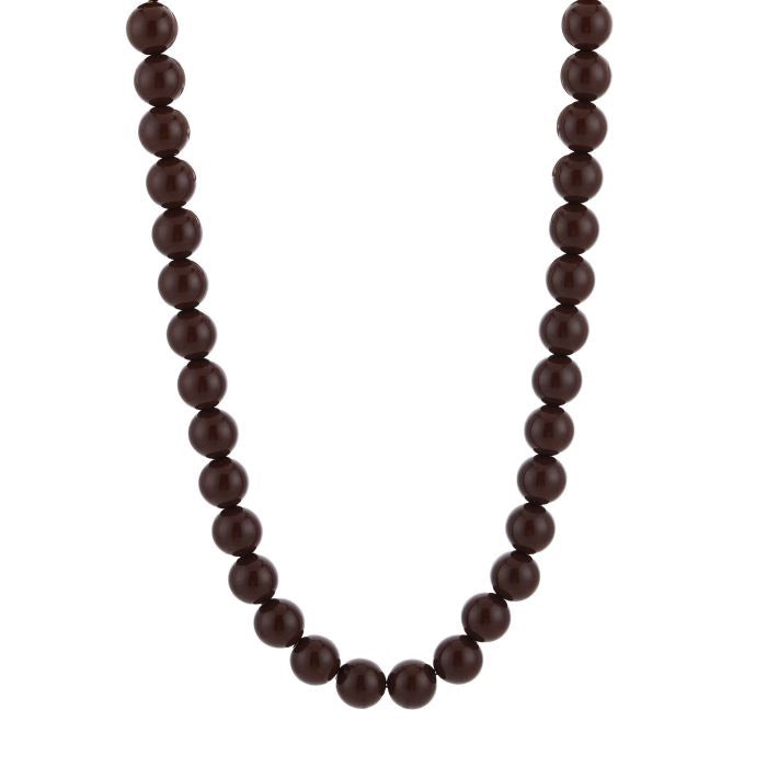 Bruine kralen ketting