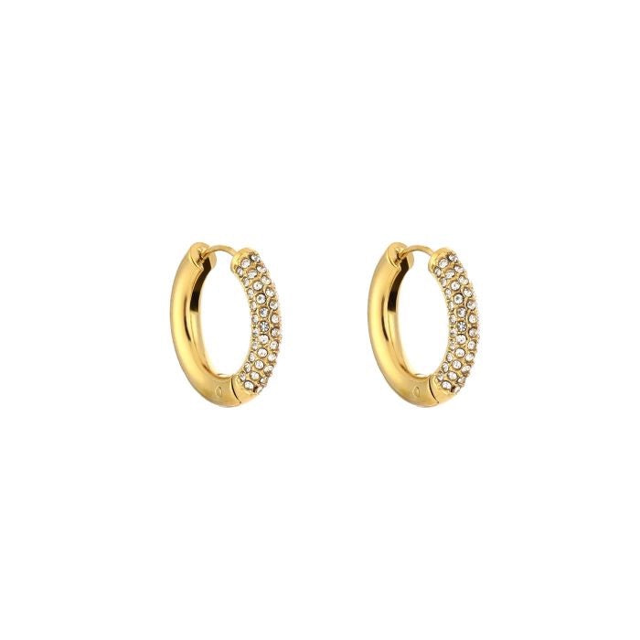 Party hoop strass klein goud