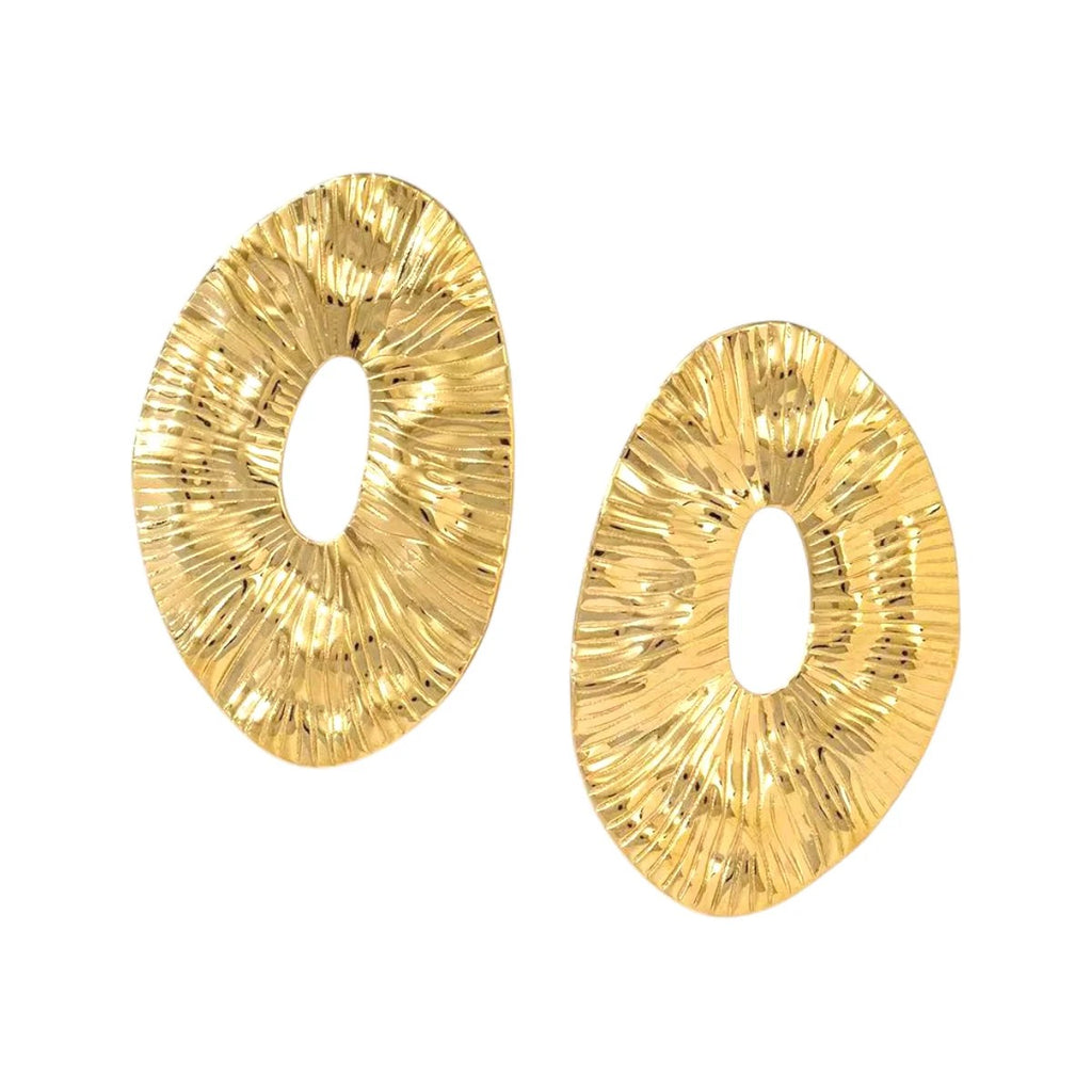 Maxi oorbellen goud