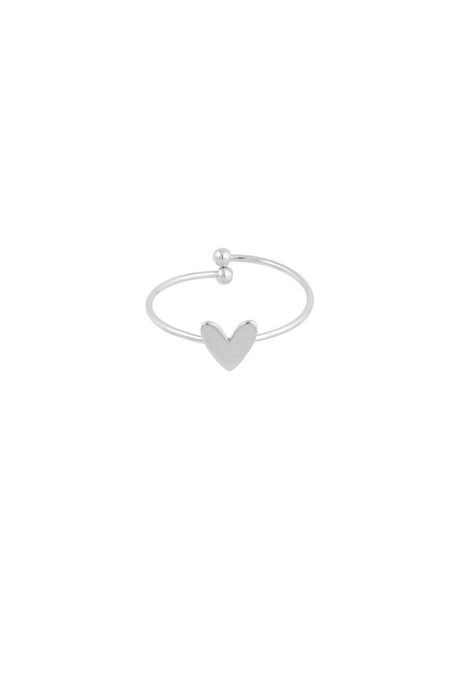 Simple love ring zilver