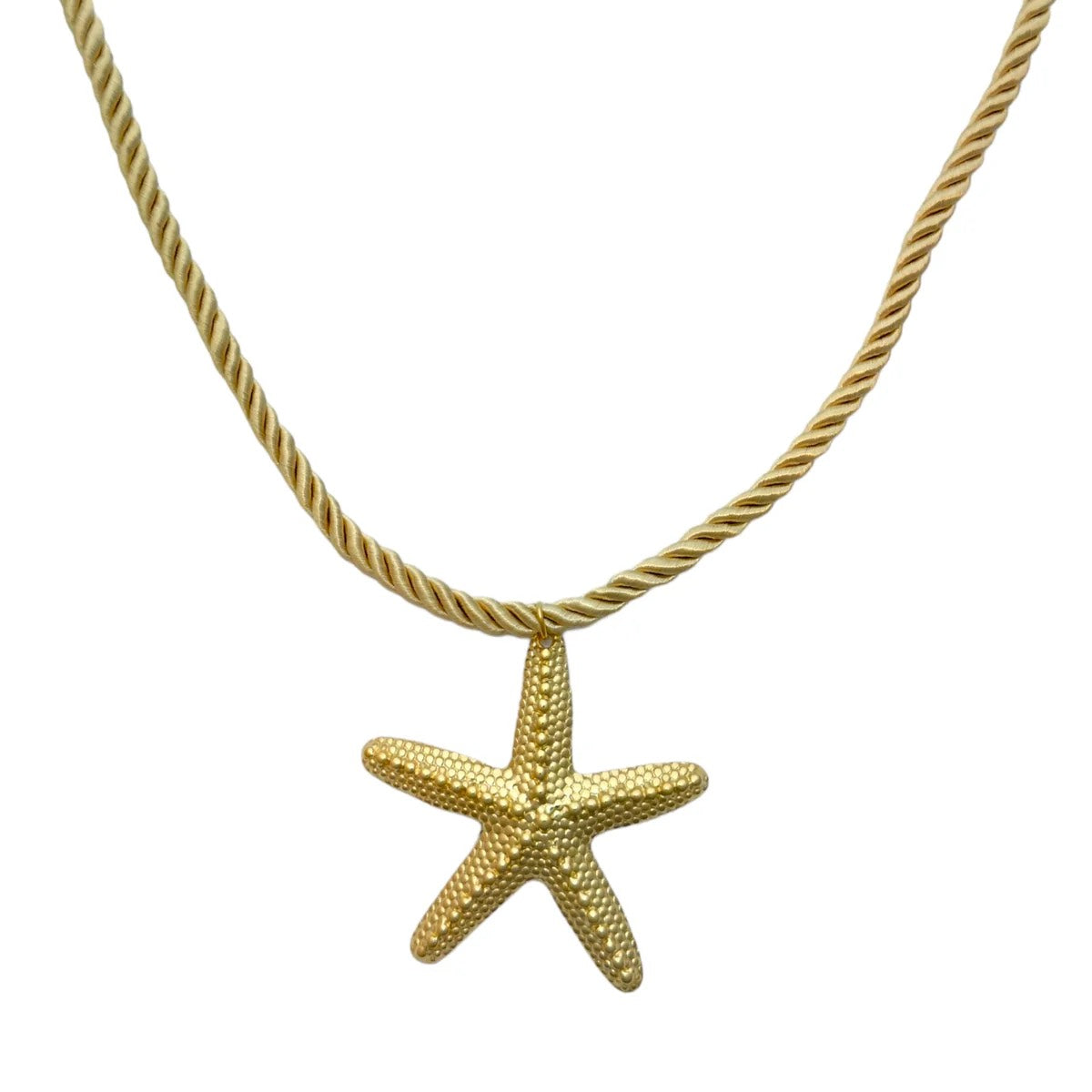 Touw statement zeester goud