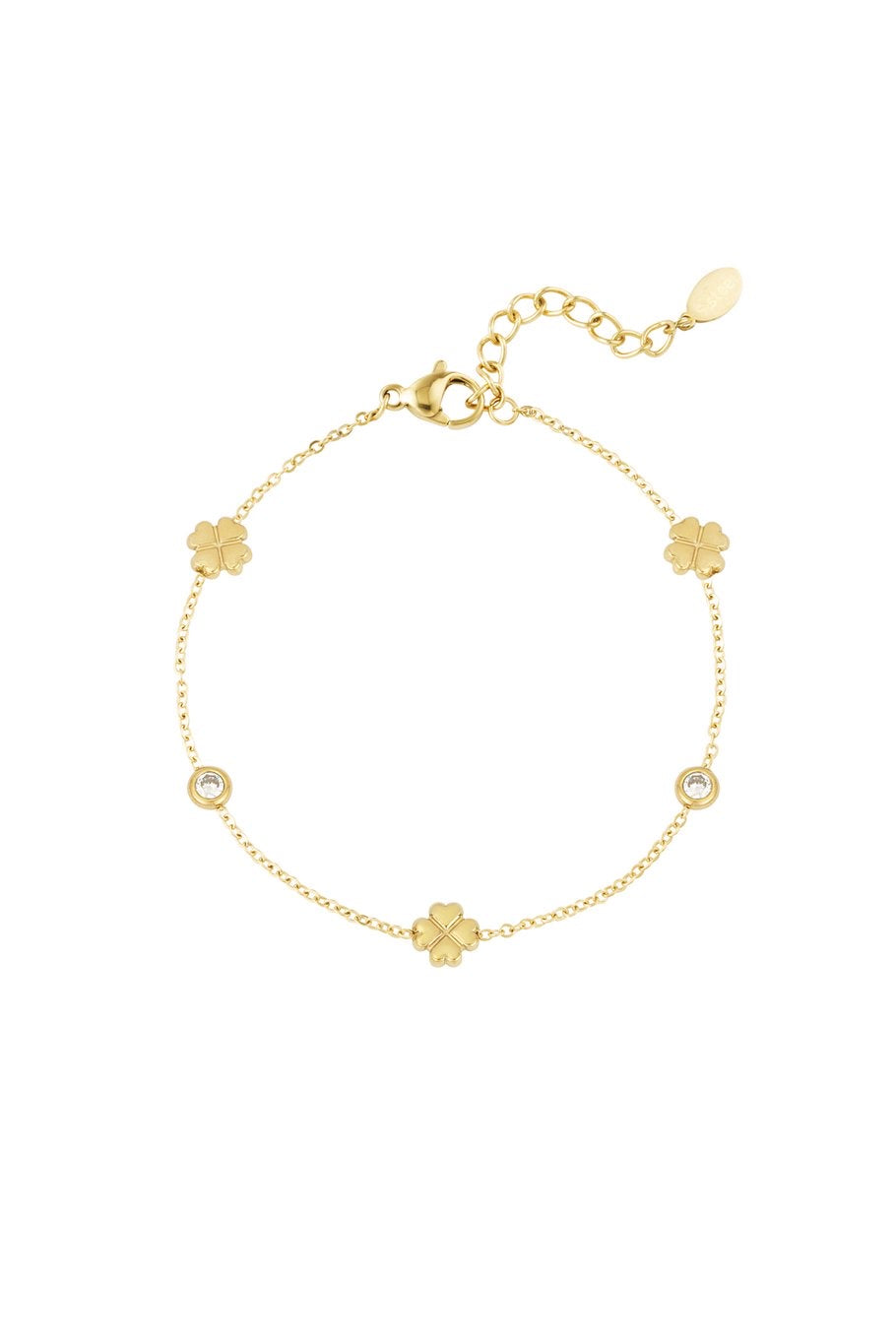 Gleaming luck armband goud