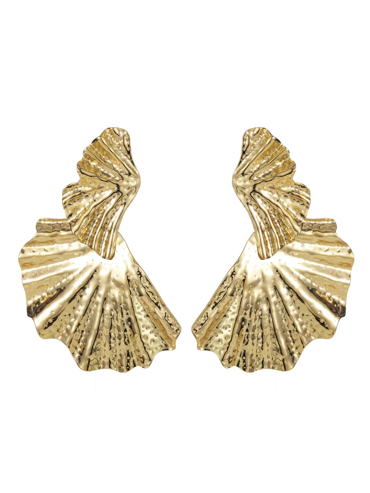 Iconic oorhangers groot goud