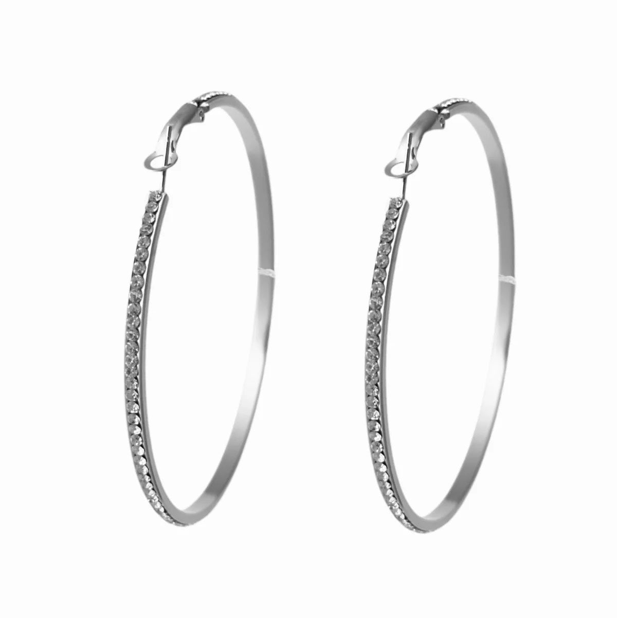 Glam hoops zilver
