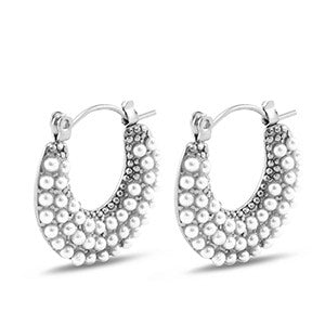 Royal glow oorbellen zilver