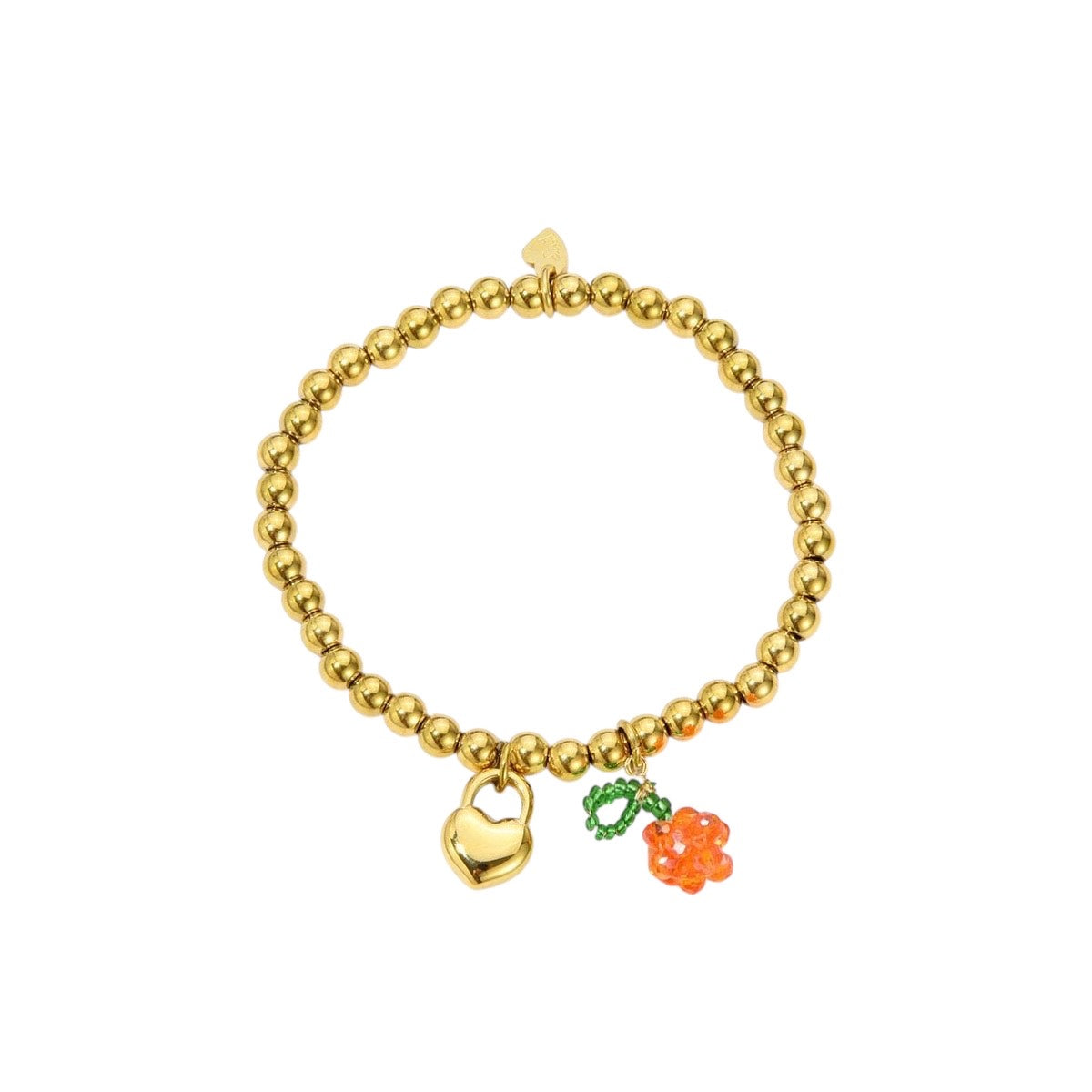 Fruity kralen armband goud