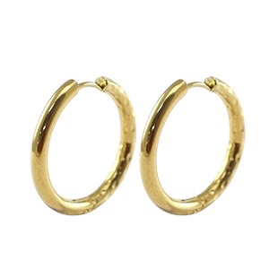 Oorringen patroon medium goud
