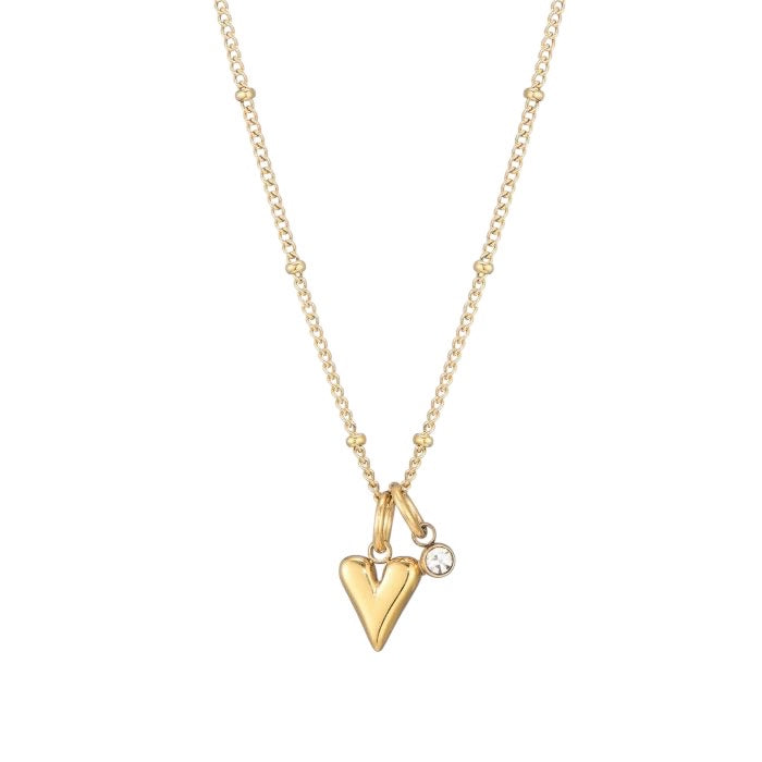 Cutie heart necklace gold