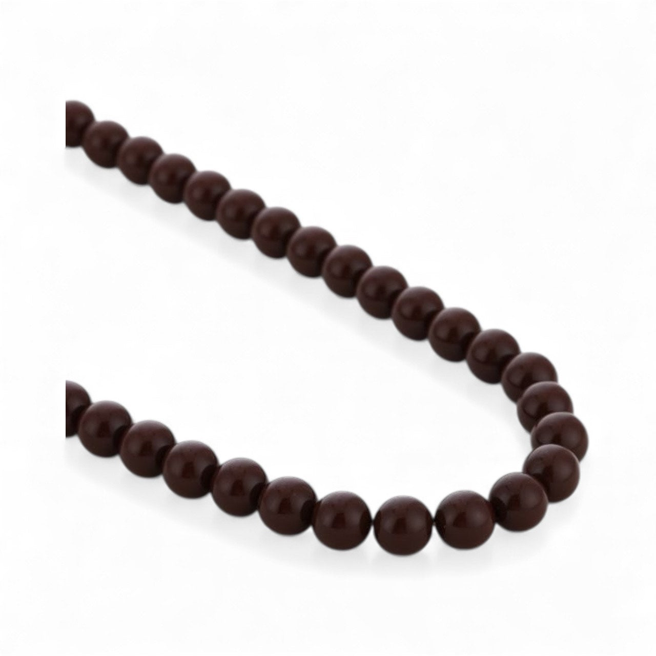 Bruine kralen ketting