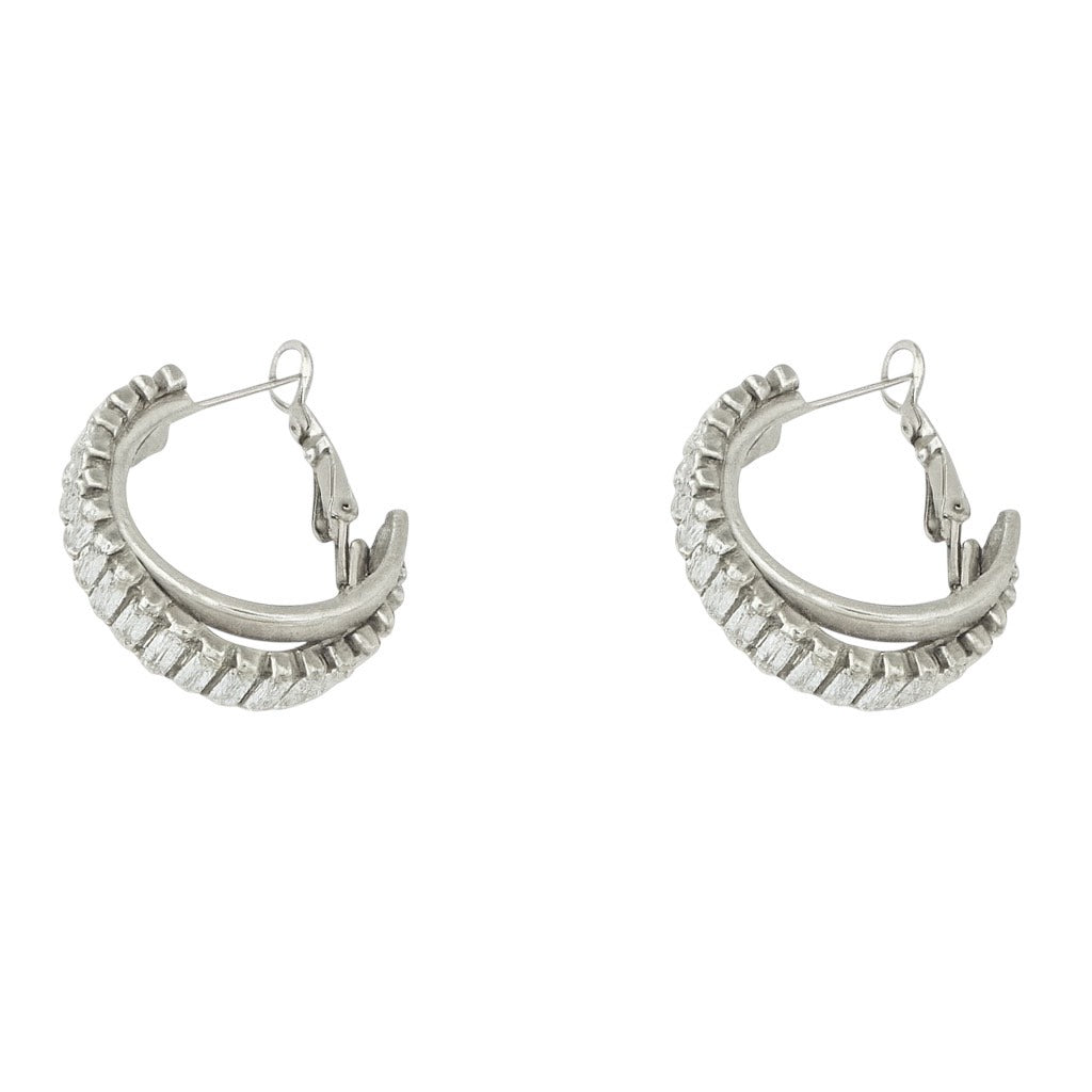 High oorbellen zilver